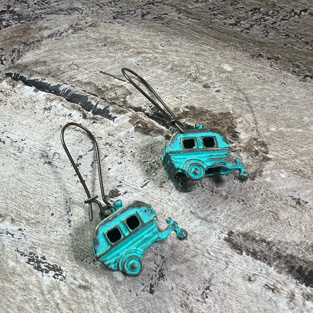 Turquoise‎ Camper Earrings